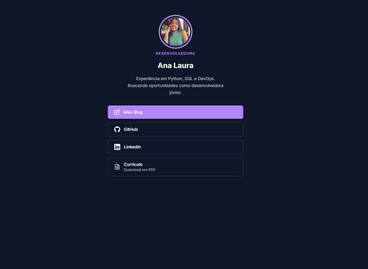 Preview do projeto Open Links